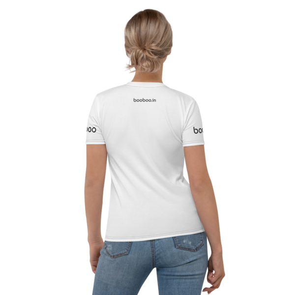 booboo Signature Women’s premium short sleeve t-shirt – White & Black