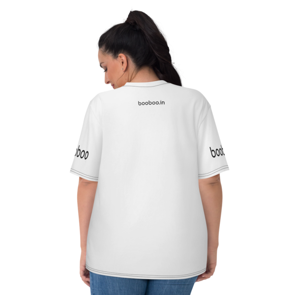 booboo Signature Women’s premium short sleeve t-shirt – White & Black - Image 4