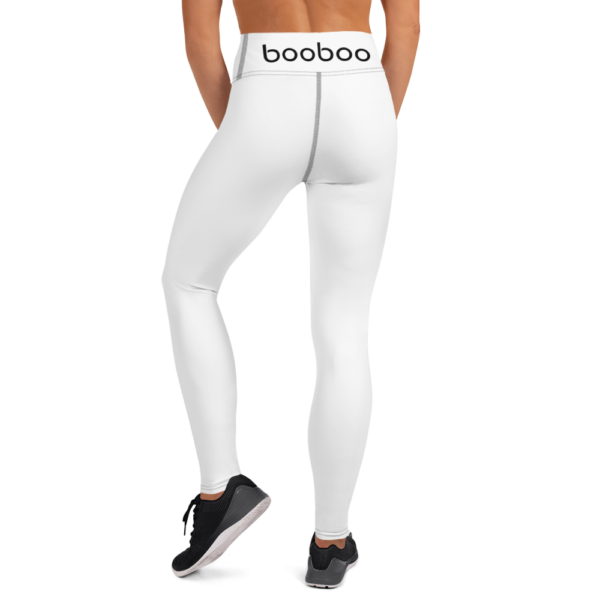 booboo Signature Women's Premium Yoga Leggings - White & Black - Image 5