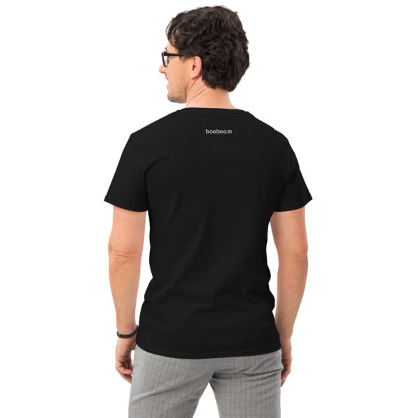 booboo Signature Men's premium cotton t-shirt - Black & White - Image 14