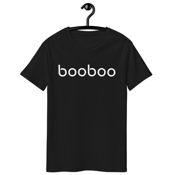 booboo Signature Men's premium cotton t-shirt - Black & White - Image 8