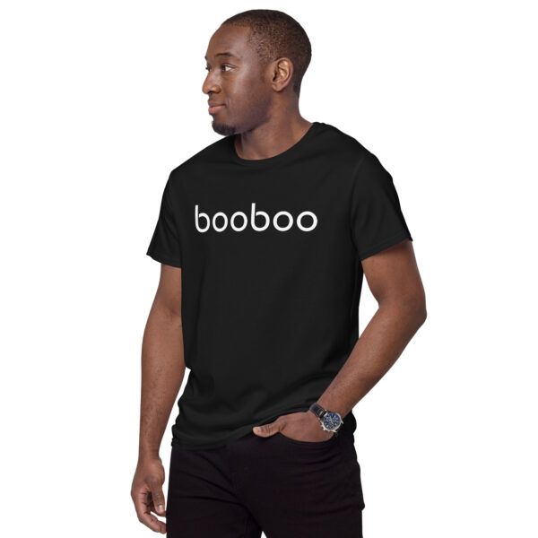 booboo Signature Men's premium cotton t-shirt - Black & White - Image 2