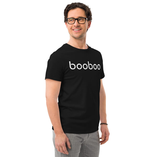 booboo Signature Men's premium cotton t-shirt - Black & White - Image 12