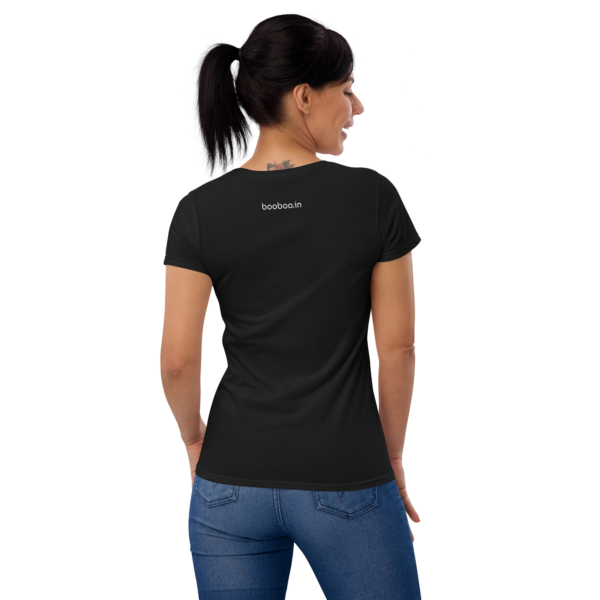 booboo Signature Women's premium short sleeve t-shirt - Black & White - Image 5