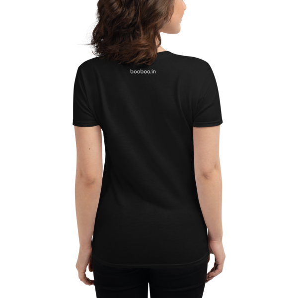 booboo Signature Women's premium short sleeve t-shirt - Black & White - Image 2