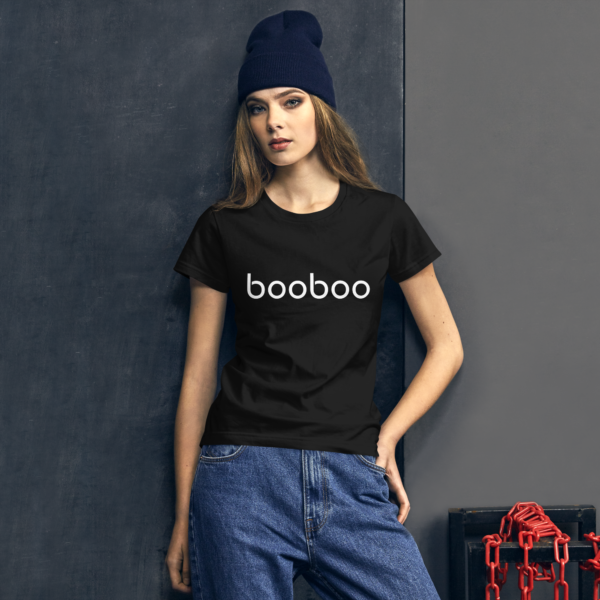 booboo Signature Women's premium short sleeve t-shirt - Black & White