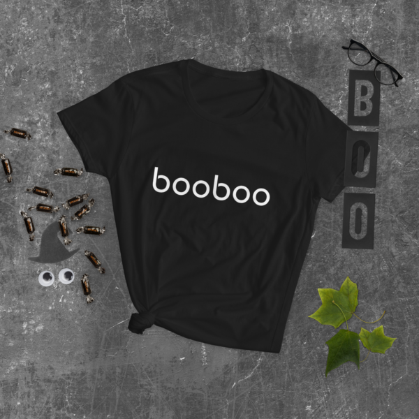 booboo Signature Women's premium short sleeve t-shirt - Black & White - Image 8