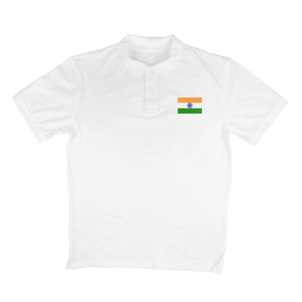 booboo Polo t-shirt with Indian flag - White